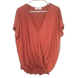 Vici (Double Zero) Surplice Top L NWOT